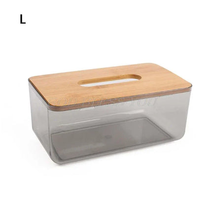 Toilettenpapierbox mit Holzabdeckung – Bambus- & Plastikhalter 🌿🌿