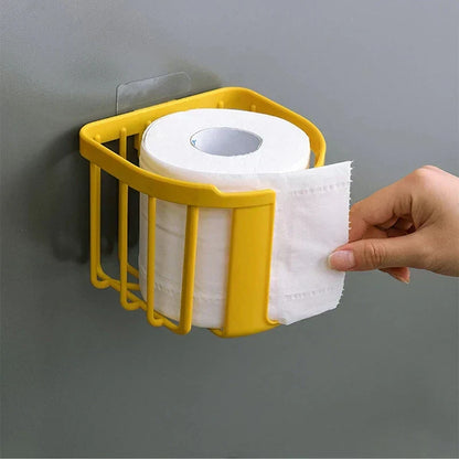 Wandmontierte Toilettenpapierablage – Bohrfrei, Einfach zu installieren