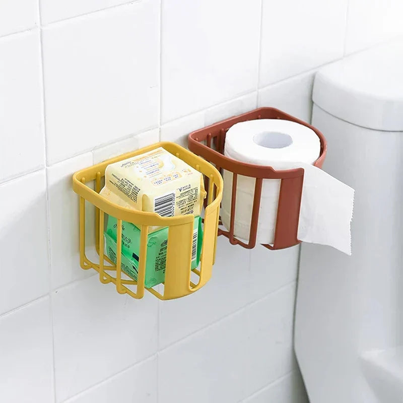 Wandmontierte Toilettenpapierablage – Bohrfrei, Einfach zu installieren