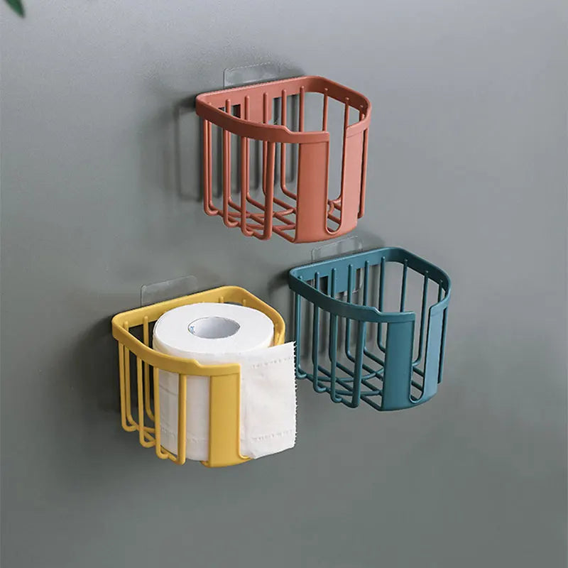 Wandmontierte Toilettenpapierablage – Bohrfrei, Einfach zu installieren