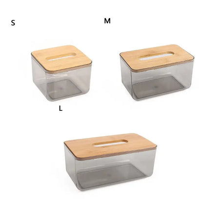 Toilettenpapierbox mit Holzabdeckung – Bambus- & Plastikhalter 🌿🌿