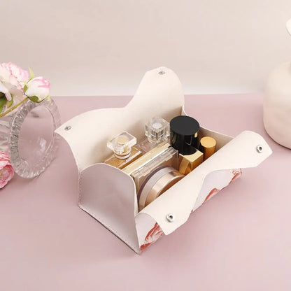 🎀 Kreative Pinke Leder-Taschentuchbox – 🎀 Langlebige Papiertuchaufbewahrung