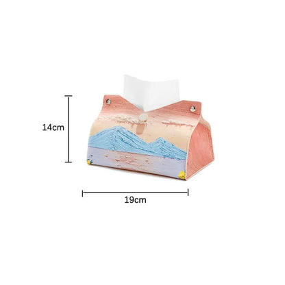 🎀 Kreative Pinke Leder-Taschentuchbox – 🎀 Langlebige Papiertuchaufbewahrung
