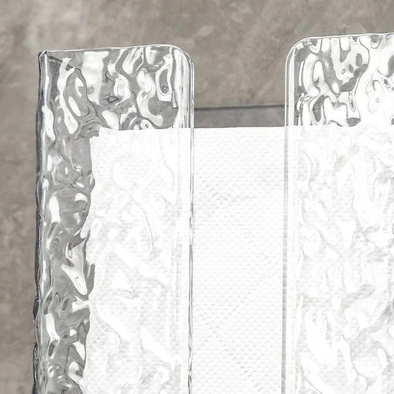❄️ Toilettenpapierhalter –✨ Wandmontierter Acryl-Glacier-Stil